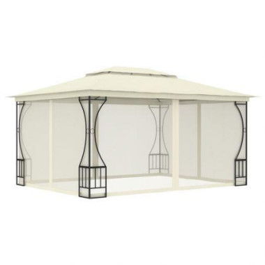 Gazebo With Nets 300x400x265 Cm Cream