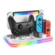 Detailed information about the product GB Switch Controller Charger Dock Station for Nin-tendo Switch and OLED Model Joy-con, Charging Docking Station Stand for 4 Joy-Cons and Switch Pro Controller