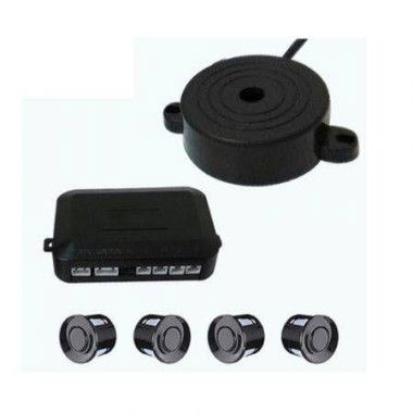 Generic Replacement 4 Parking Sensors Car Reverse Backup Ultrasonic Radar System-Black