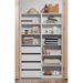 GENEVA THREE SHELF/FOUR DRAWER BUILT IN WARDROBE - FLUTED. Available at Crazy Sales for $364.95