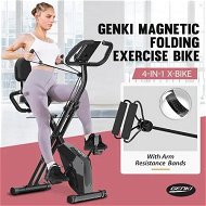 Detailed information about the product Genki Exercise Bike 4in1 Foldable Bicycle Home Gym Equipment Magnetic Indoor Cycling Trainer Adjustable Resistance LCD Screen