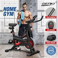 Detailed information about the product GENKI Fitness Spin Bike Indoor Cycling Home Exercise Adjustable Belt Drive Stationary Bicycle Workout
