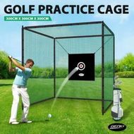 Detailed information about the product Genki Golf Practice Cage 3M Hitting Net Target Set Sport Netting Training Aids Steel Frame Swing Driving Football Baseball Nets Indoor Outdoor