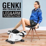 Detailed information about the product Genki Mini Exercise Bike Portable Pedal Exerciser Adjustable Home Gym Fitness Trainer