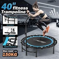 Detailed information about the product Genki Trampoline Bounce Rebounder Jumping Rebounding Home Fitness Gym Bungee Exercise Equipment Indoor Outdoor Round Adjustable Handlebar 40 Inch