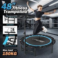 Detailed information about the product Genki Trampoline Rebounder Bounce Jumping Rebounding Bungee Exercise Home Gym Fitness Equipment Indoor Round Outdoor Adjustable Handlebar 48 Inch