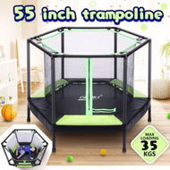 Detailed information about the product Genki Trampoline Rebounder Kid Rebounding Safety Net Indoor Outdoor Jumping Mat Handle