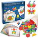 Geometric Shapes Tangrams Wooden Puzzle Toy,155 Pieces Wooden Pattern Blocks,Wooden Intelligence Puzzle,Montessori Educational Toy,Gifts For Children. Available at Crazy Sales for $14.99