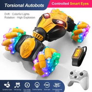 Detailed information about the product Gesture Sensing RC Stunt Car Toys, 2.4GHz 4WD Hand Remote Control Off Road Vehicle with Lights Music,Twist Toy Cars Gifts for Boys Girls