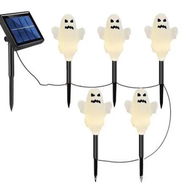 Detailed information about the product Ghost Solar Lights Halloween Yard Spooky String Lights for Holiday Party Haunted House Art Indoor Outdoor Lawn Yard Decor