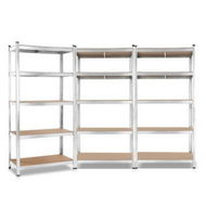 Detailed information about the product Giants 3x1.8M Warehouse Shelving Rack Racking Garage Metal Storage Shelves.