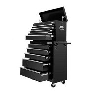 Detailed information about the product Giantz 14 Drawer Tool Box Cabinet Chest Mechanic Garage Storage Trolley Black