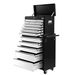 Giantz 15 Drawers Tool Chest Trolley Toolbox 2-in-1 Storage Black& Grey. Available at Crazy Sales for $379.95