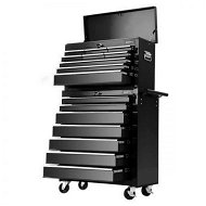 Detailed information about the product Giantz 16 Drawer Tool Box Cabinet Chest Trolley Toolbox Garage Storage Black