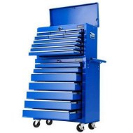Detailed information about the product Giantz 17 Drawer Tool Box Cabinet Chest Trolley Toolbox Garage Storage Box Blue