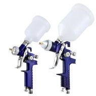 Detailed information about the product Giantz 2PC HVLP Air Spray Gun Gravity Feed Cup Nozzles Included