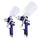 Giantz 2PC HVLP Spray Gun Paint Gun Gravity Feed 0.8mm 1.4,mm Nozzles Included. Available at Crazy Sales for $59.95