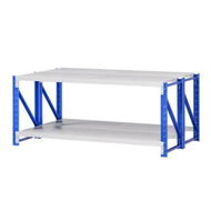 Detailed information about the product Giantz 2x 0.9M Garage Shelving Workbench Warehouse Rack