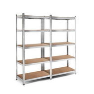 Detailed information about the product Giantz 2x1.8M Garage Shelving Warehouse Rack Pallet Racking Storage Shelf Silver