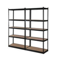 Detailed information about the product Giantz 2x1.8M Garage Shelving Warehouse Rack Pallet Racking Storage Shelve Black