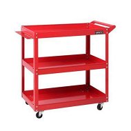 Detailed information about the product Giantz 3-Tier Tool Cart Trolley Workshop Garage Storage Organizer Red