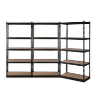 Detailed information about the product Giantz 3x1.8M Garage Shelving Warehouse Rack Pallet Racking Storage Shelve Black