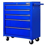 Detailed information about the product Giantz 5 Drawer Tool Box Cabinet Chest Trolley Box Garage Storage Toolbox Blue