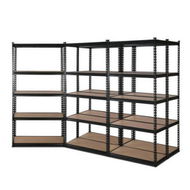 Detailed information about the product Giantz 5x1.5M Garage Shelving Warehouse Rack Pallet Racking Storage Shelve Black