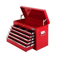 Detailed information about the product Giantz 9 Drawer Tool Box Cabinet Chest Toolbox Storage Garage Organiser Red