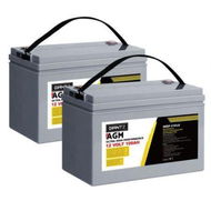 Detailed information about the product Giantz AGM Deep Cycle Battery 12V 100Ah Marine Sealed Power Portable Solar x2