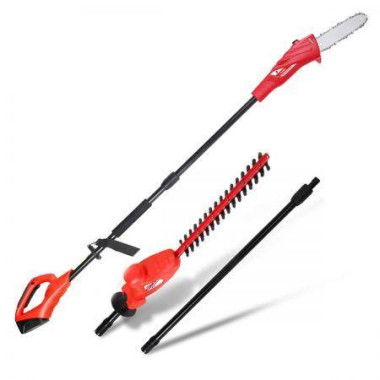 Giantz Chainsaw Trimmer Cordless Pole Chain Saw 8in 20V Battery 2.7m Reach
