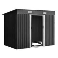 Detailed information about the product Giantz Garden Shed 2.38x1.31M w/Metal Base Sheds Outdoor Storage Tool Workshop Sliding Door