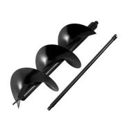 Detailed information about the product GIANTZ Post Hole Digger Auger Drill Bit 300mm with 80cm Extension Shaft Black
