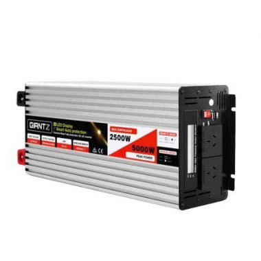 Giantz Power Inverter 12V To 240V 2500W/5000W Pure Sine Wave Camping Car Boat.