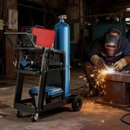Detailed information about the product Giantz Welding Trolley Cart Welder MIG TIG ARC MMA Welder Plasma Cutter Storage