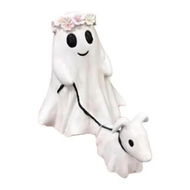 Detailed information about the product Girls Halloween Ghost Walking Dog Statue 15CM Spooky Ghost Dog Figurine for Home Tabletop Decorations Gift