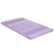 Detailed information about the product Giselle 8cm Memory Foam Mattress Topper Lavender Infused Bamboo Cover 7-Zone King Single