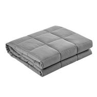 Detailed information about the product Giselle Bedding 7KG Cotton Weighted Gravity Blanket Relaxing Calming Adult Light Grey