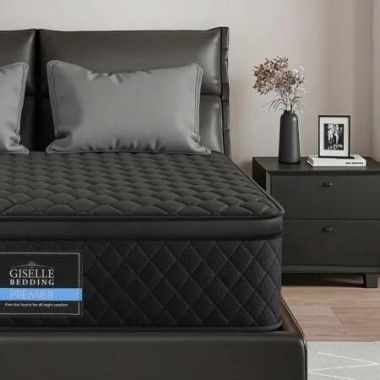 Giselle Bedding Mattress 34cm 5-Zone Pocket Spring Egg-crate Memory Foam Queen