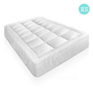 Detailed information about the product Giselle Bedding Mattress Topper Pillowtop Bamboo King Single