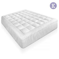 Detailed information about the product Giselle Bedding Mattress Topper Pillowtop Bamboo King