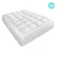Detailed information about the product Giselle Bedding Mattress Topper Pillowtop Protector Pad King Single
