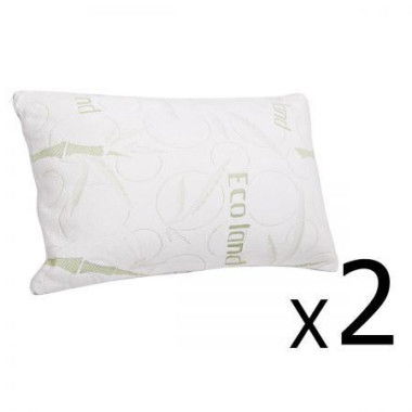 Giselle Bedding Memory Foam Pillow Bamboo Twin Pack