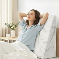 Detailed information about the product Giselle Bedding Wedge Pillow Gel Memory Foam Ergonomic Support Bamboo Cover