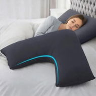 Detailed information about the product Giselle V Shape Pillow Boomerang Nursing Body Cushion Grey