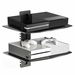 Glass Floating Shelves,TV Wall Mount with Shelf for DVD Player/PS4/Cable Boxes/Game Consoles/Sky Box/TV Accessories,2 Tiers Shelves. Available at Crazy Sales for $44.99