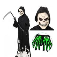 Detailed information about the product Glow in the Dark Spooktacular Creations Kids Grim Reaper Deluxe Phantom Costume Halloween Party Outfit for 130cm Children