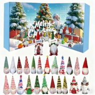 Detailed information about the product Gnome Advent Calendar Handcrafted Dwarf Gnomes Advent Calendar 24 Days of Holiday Surprises with 24 Handmade Gnome Decors for Xmas Tree Hanging Ornaments