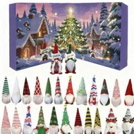 Detailed information about the product Gnome Advent Calendar Handcrafted Dwarf Gnomes Advent Calendar 24 Days of Holiday Surprises with 24 Handmade Gnome Decors for Xmas Tree Hanging Ornaments
