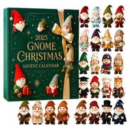 Detailed information about the product Gnome Christmas Advent Calendar 2025, 24 Days Calendar with 2D Acrylic Pendants Santa Claus, Adorable Home Decoration